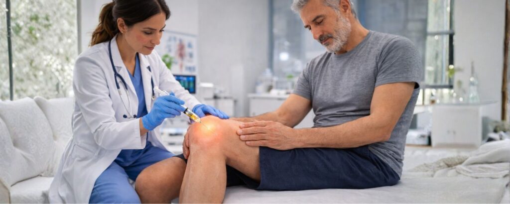 Regenerative Therapy Knee Injection Healing