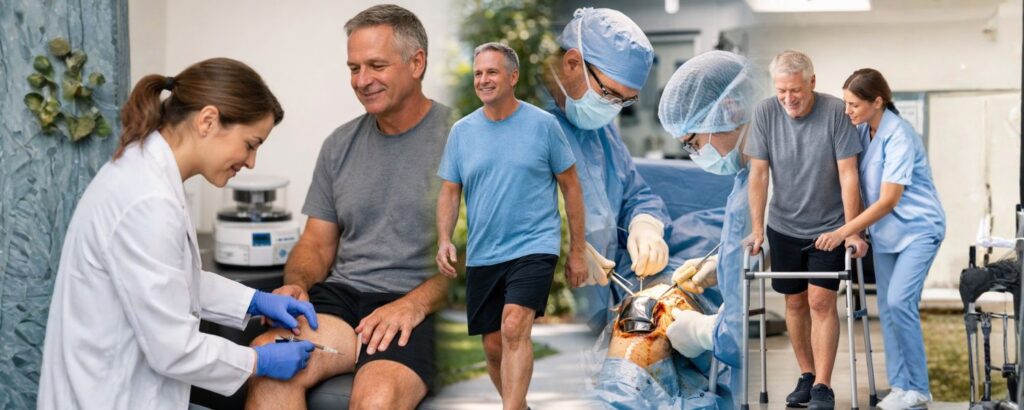 stem Cell Therapy vs Knee Replacement Comparison